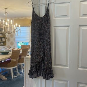 RAILS floral and navy dress with ruffle hem